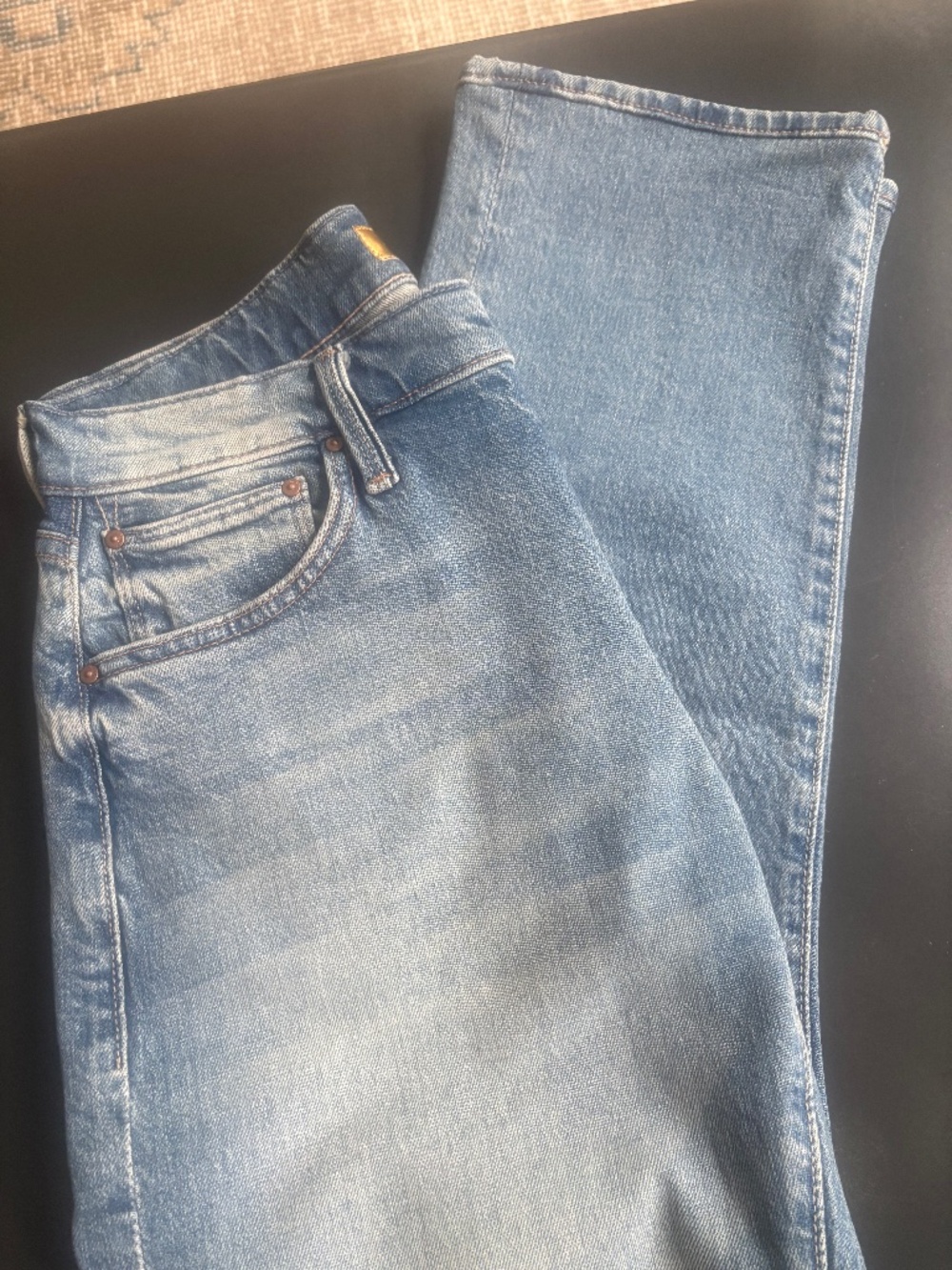 Lil Mother Denim Mid Rise Hiker Hover, Fight for Your Right, 28 petite